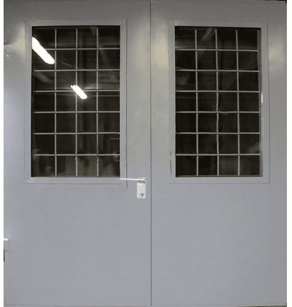 Заказать техническая дверь двупольная со стеклом ST-505, окрас