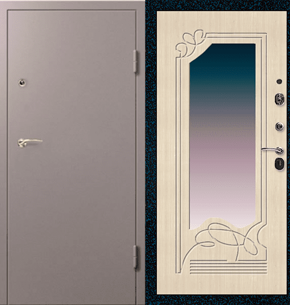 Заказать металлическая дверь с зеркалом ST-705